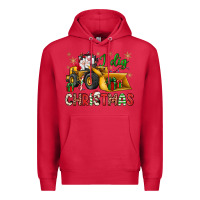 Cardinal i dig Christmas bulldozer santa Premium Hoodie - JahusDesignShop