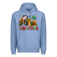 Colony Blue i dig Christmas bulldozer santa Premium Hoodie - JahusDesignShop
