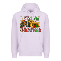 Lilac i dig Christmas bulldozer santa Premium Hoodie - JahusDesignShop