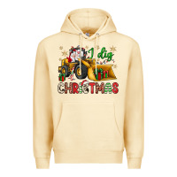 Pina Colada i dig Christmas bulldozer santa Premium Hoodie - JahusDesignShop