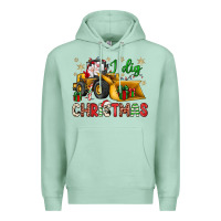 Seafoam i dig Christmas bulldozer santa Premium Hoodie - JahusDesignShop
