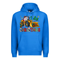 True Royal i dig Christmas bulldozer santa Premium Hoodie - JahusDesignShop