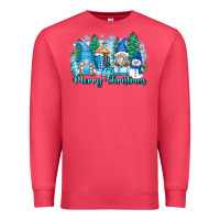 Cardinal merry christmas snowman gnomes Premium Sweatshirt - Zillion Design Studio
