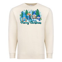 Sandshell merry christmas snowman gnomes Premium Sweatshirt - Zillion Design Studio