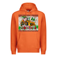 Carrot i dig christmas bulldozer santa Premium Hoodie - JahusDesignShop