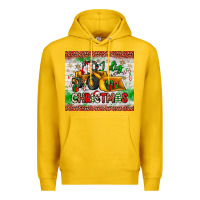 Lemon i dig christmas bulldozer santa Premium Hoodie - JahusDesignShop