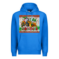 True Royal i dig christmas bulldozer santa Premium Hoodie - JahusDesignShop