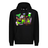 Black cna halloween Premium Hoodie - AdoDesignShop