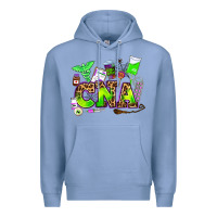 Colony Blue cna halloween Premium Hoodie - AdoDesignShop