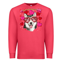 Cardinal Valentine's day husky Premium Sweatshirt - RanaPortraitStore