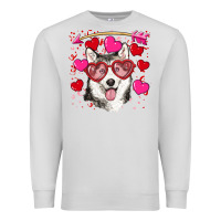 Dove Grey Valentine's day husky Premium Sweatshirt - RanaPortraitStore