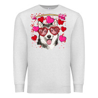 Oatmeal Heather Valentine's day husky Premium Sweatshirt - RanaPortraitStore