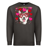 Smoke Valentine's day husky Premium Sweatshirt - RanaPortraitStore