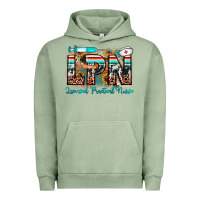 Pigment Oil Green lpn licensed practical nurse Urban Hoodie - JahusDesignShop