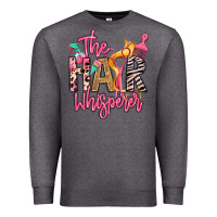 Charcoal Heather the hair whisperer Premium Sweatshirt - texasbilliewilder