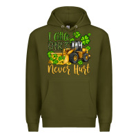 Army Green a little dirt never hurt st patricks bulldozer Premium Hoodie - JahusDesignShop