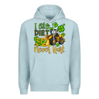 Blue Mist a little dirt never hurt st patricks bulldozer Premium Hoodie - JahusDesignShop