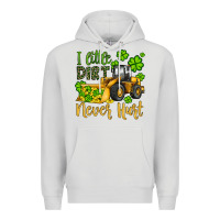 Dove Grey a little dirt never hurt st patricks bulldozer Premium Hoodie - JahusDesignShop