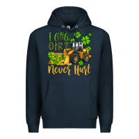 Navy a little dirt never hurt st patricks bulldozer Premium Hoodie - JahusDesignShop
