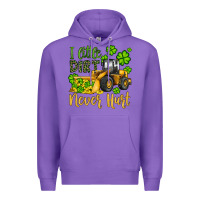 Purple a little dirt never hurt st patricks bulldozer Premium Hoodie - JahusDesignShop