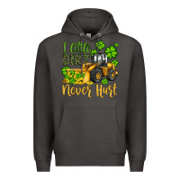 Smoke a little dirt never hurt st patricks bulldozer Premium Hoodie - JahusDesignShop