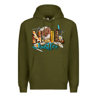 Army Green nail hustler Premium Hoodie - AdoDesignShop