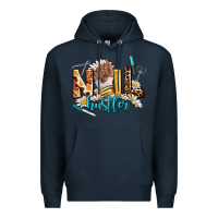 Navy nail hustler Premium Hoodie - AdoDesignShop