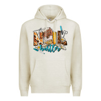 Oatmeal Heather nail hustler Premium Hoodie - AdoDesignShop