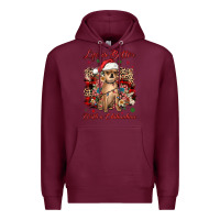 Burgundy christmas life is better with a chihuahua Premium Hoodie - JahusDesignShop