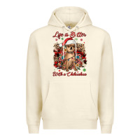 Sandshell christmas life is better with a chihuahua Premium Hoodie - JahusDesignShop