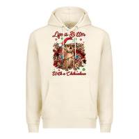 Tofu christmas life is better with a chihuahua Premium Hoodie - JahusDesignShop