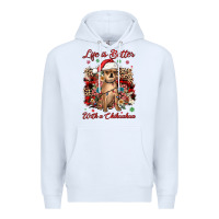 White christmas life is better with a chihuahua Premium Hoodie - JahusDesignShop
