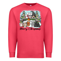 Cardinal merry christmas gnomes Premium Sweatshirt - Zillion Design Studio