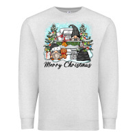 Oatmeal Heather merry christmas gnomes Premium Sweatshirt - Zillion Design Studio