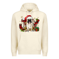 Sandshell christmas joy pug Premium Hoodie - JahusDesignShop