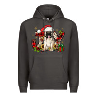 Smoke christmas joy pug Premium Hoodie - JahusDesignShop