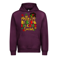Mauve Wine pretty black and educated teacher Urban Hoodie - Artiststas