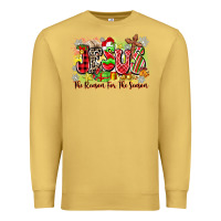 Antique Gold jesus the reason for the season Premium Sweatshirt - Zillion Design Studio