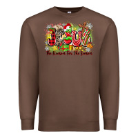 Chestnut jesus the reason for the season Premium Sweatshirt - Zillion Design Studio