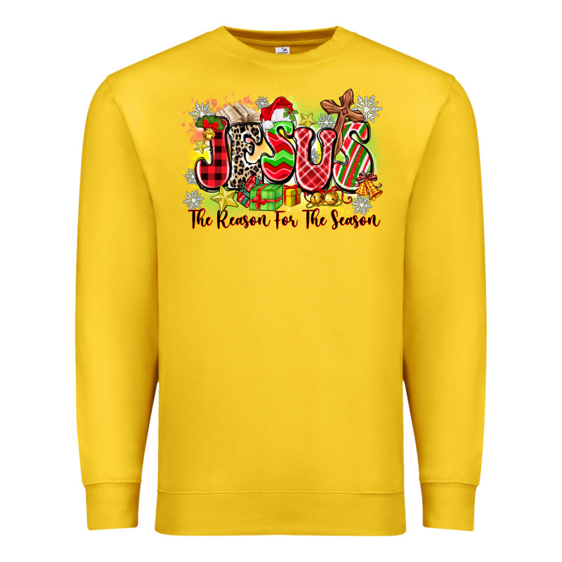 Jesus The Reason For The Season Premium Sweatshirt by Zillion Design Studio | Teevron