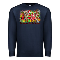 Navy jesus the reason for the season Premium Sweatshirt - Zillion Design Studio