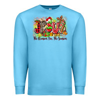 Ocean Blue jesus the reason for the season Premium Sweatshirt - Zillion Design Studio