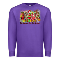 Purple jesus the reason for the season Premium Sweatshirt - Zillion Design Studio