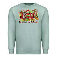 Seafoam jesus the reason for the season Premium Sweatshirt - Zillion Design Studio