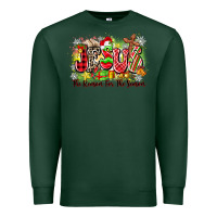 Sports Green jesus the reason for the season Premium Sweatshirt - Zillion Design Studio