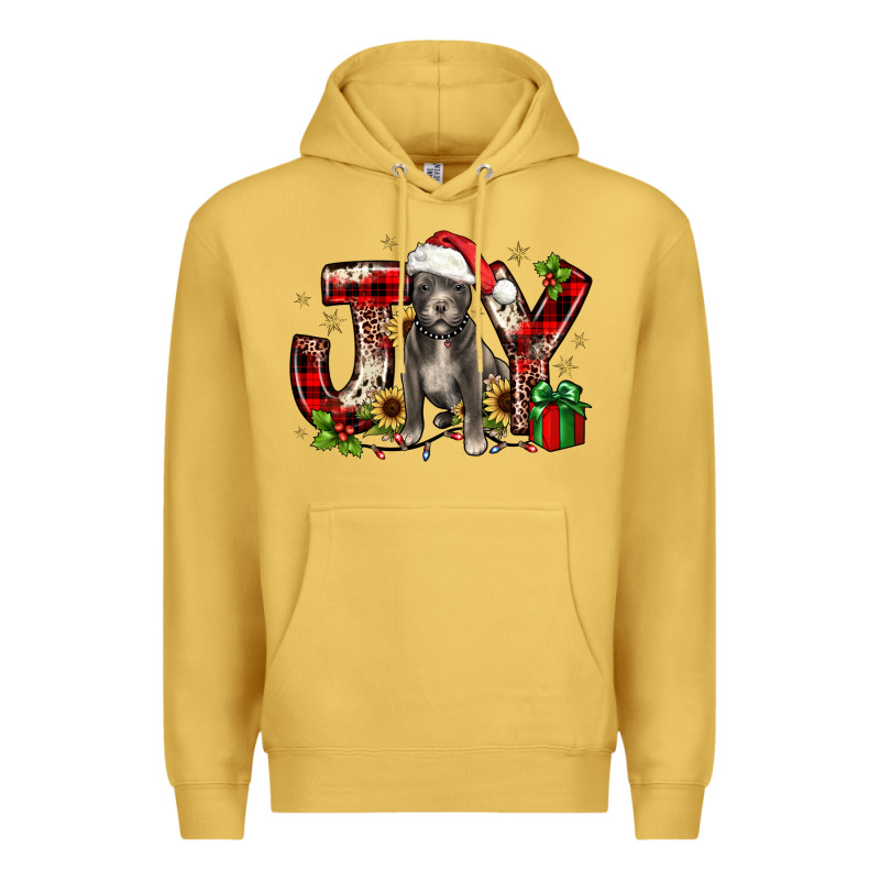 Christmas Joy Pitbull Premium Hoodie by JahusDesignShop | Teevron