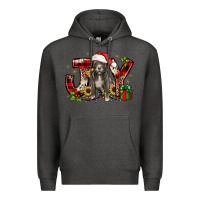 Charcoal Heather Christmas joy pitbull Premium Hoodie - JahusDesignShop