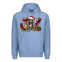 Colony Blue Christmas joy pitbull Premium Hoodie - JahusDesignShop