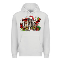 Dove Grey Christmas joy pitbull Premium Hoodie - JahusDesignShop