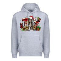 Heather Grey Christmas joy pitbull Premium Hoodie - JahusDesignShop